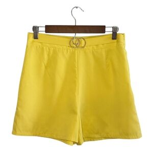 Yellow High Waisted Shorts